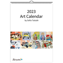 Indlæs billede til gallerivisning Kunstkalender 2023 / Fri levering / A4 eller A3 - Alcyone.dk
